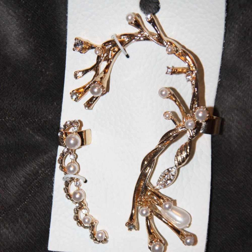 FREE PEOPLE PEARL EAR CUFFS